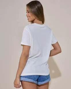 Tops*Roxy VL Ocean Regular Corpo T-Shirt Egret