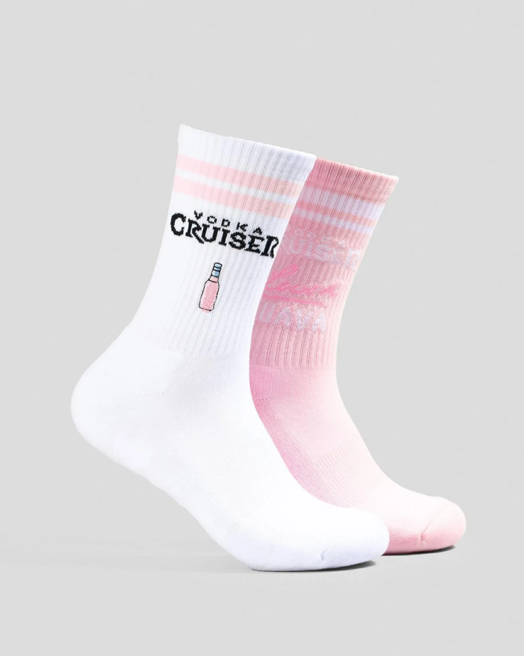 Vodka Cruiser Lush Embroidery Sneaker Socks 2 Pack Socks