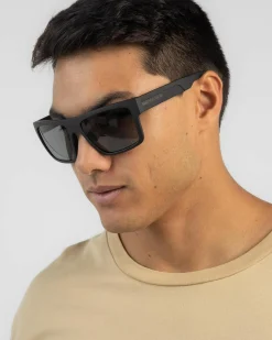 Sunglasses*Carve Volley XL Polarised Sunglasses Matte Black / Grey Polar