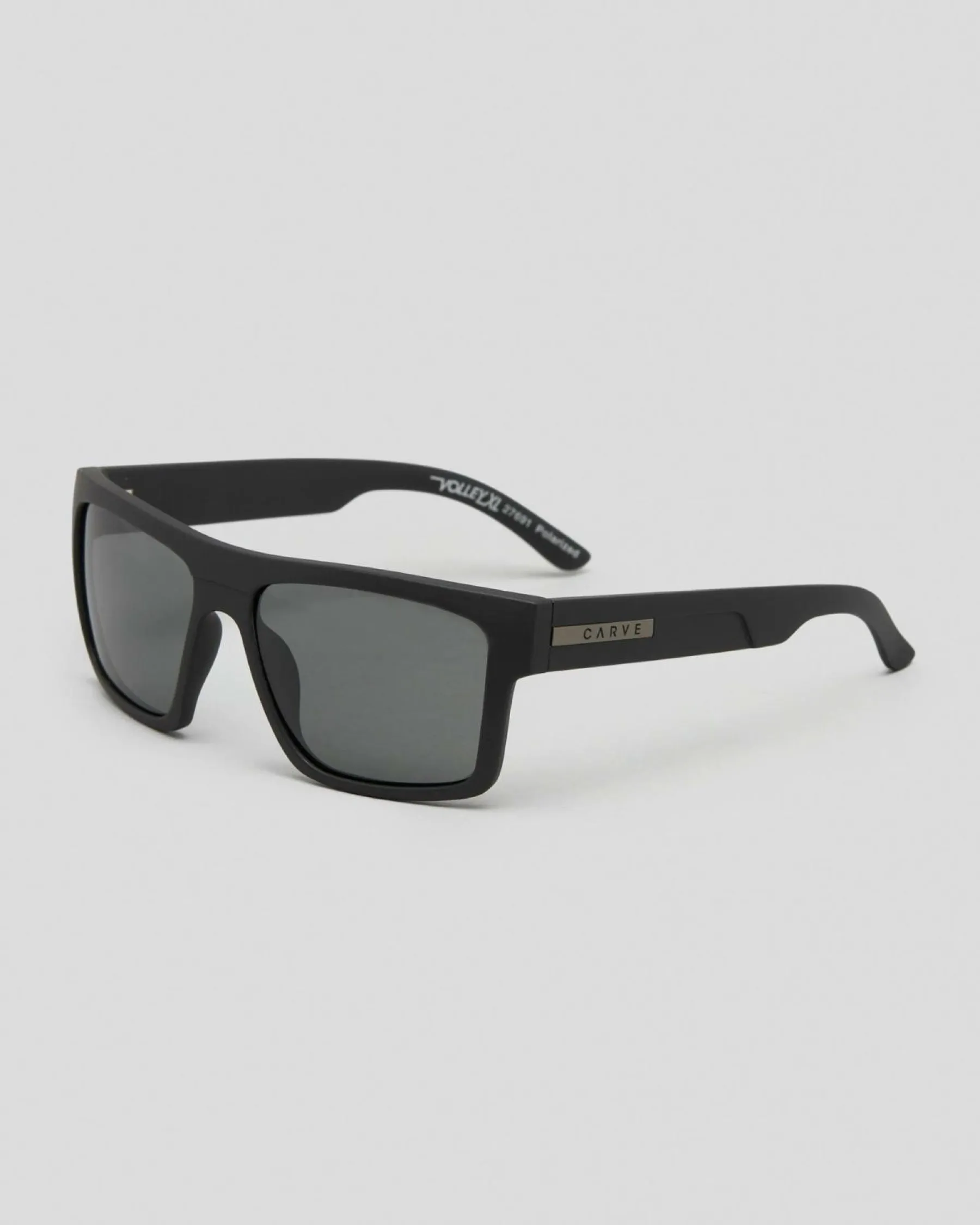 Sunglasses*Carve Volley XL Polarised Sunglasses Matte Black / Grey Polar