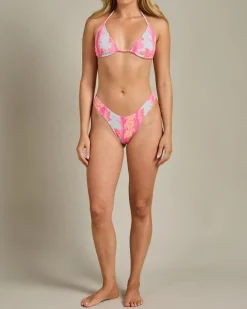 Bikinis*Rip Curl Waikiki Keepsakes Sliding Triangle Bikini Top Pink