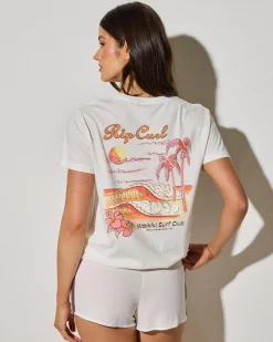 Tops*Rip Curl Waikiki Standard T-Shirt Bone