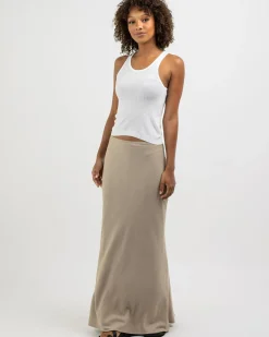 Outlet Ward Maxi Skirt Women Linen Blend|Bottoms