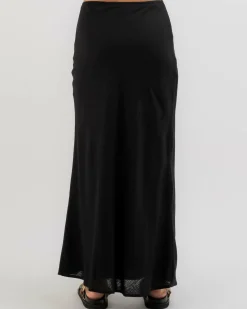Hot Ward Maxi Skirt Women Linen Blend|Bottoms