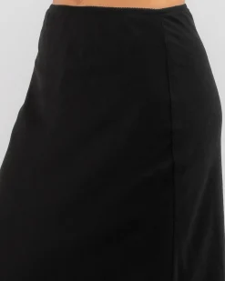 Hot Ward Maxi Skirt Women Linen Blend|Bottoms