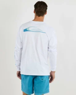 Tops & T-Shirts*Quiksilver Warp Drive Long Sleeve T-Shirt White