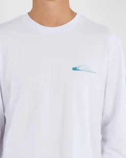 Tops & T-Shirts*Quiksilver Warp Drive Long Sleeve T-Shirt White