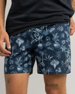 Board Shorts|Shorts & Bottoms*Jacks Wasteland Elastic Waist Shorts Navy