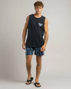 Board Shorts|Shorts & Bottoms*Jacks Wasteland Elastic Waist Shorts Navy