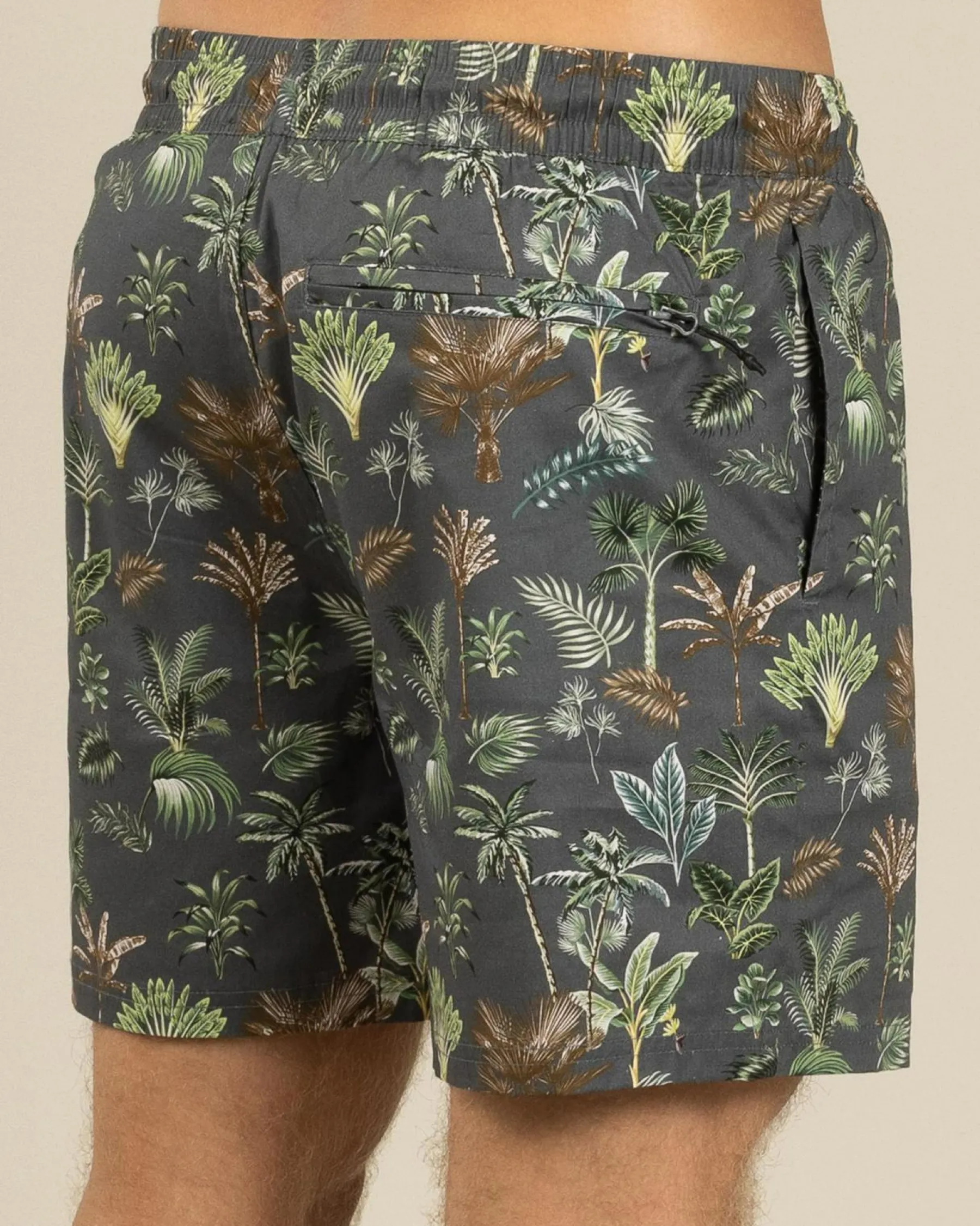 Board Shorts|Shorts & Bottoms*Jacks Wasteland Elastic Waist Shorts Charcoal