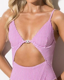Wave Check Kaia One Piece Swimsuit Women One Pieces