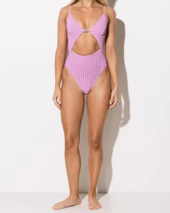 Wave Check Kaia One Piece Swimsuit Women One Pieces