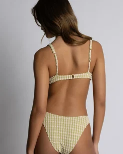 Bikinis*Billabong Wave Check Ruby Bralette Bikini Top Celery