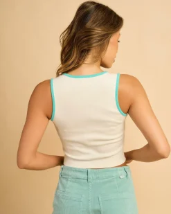 Tops*Billabong Wave Out Tank Top Light Grey