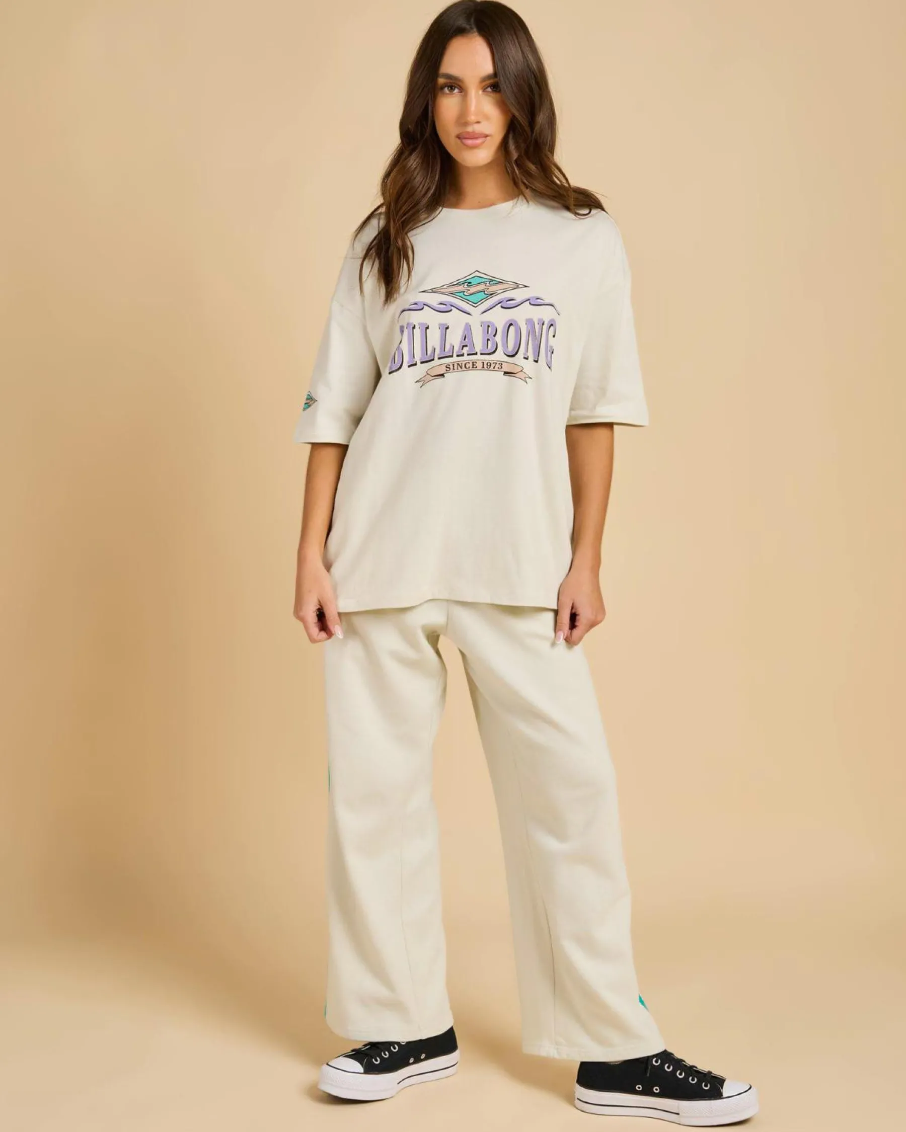 Tops*Billabong Wave Out T-Shirt Light Grey