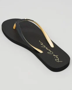 Flip Flops*Rip Curl Wave Thongs Black/ Gold