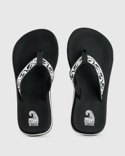 Flip Flops*Billabong Wave Watcher Throwback Thongs Black