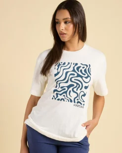 Linen Blend|Tops*Rhythm Waverly Oversized T-Shirt White