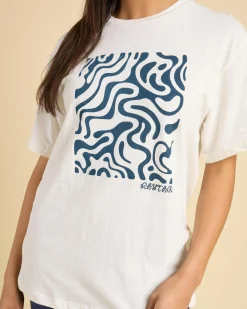 Linen Blend|Tops*Rhythm Waverly Oversized T-Shirt White