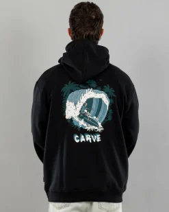 Hoodies & Sweatshirts*Carve Waves Hoodie Black