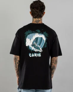 Tops & T-Shirts*Carve Waves T-Shirt Black