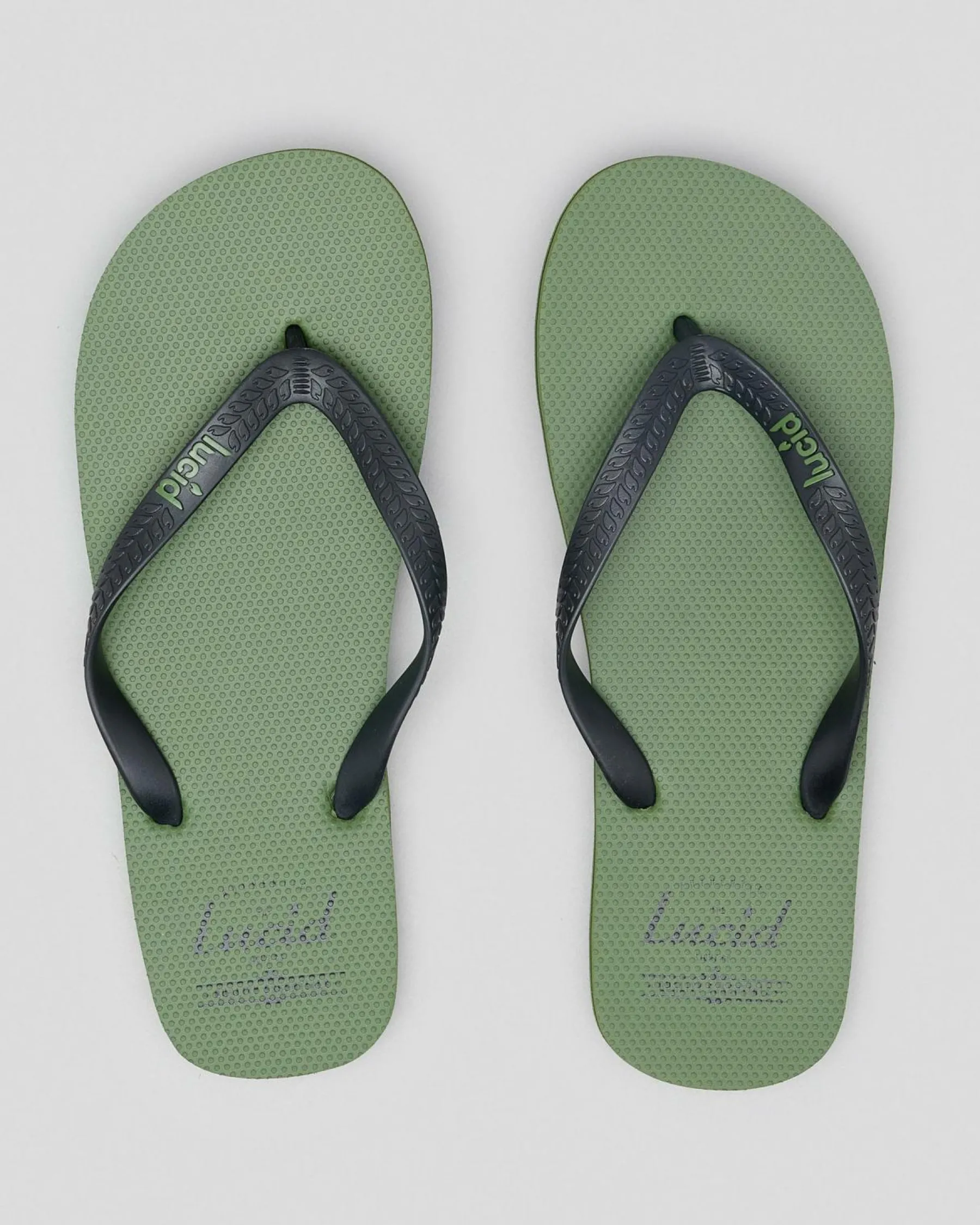 2 For Shoe Deals|Flip Flops & Sandals*Lucid Wedge Thongs Olive/black/olive