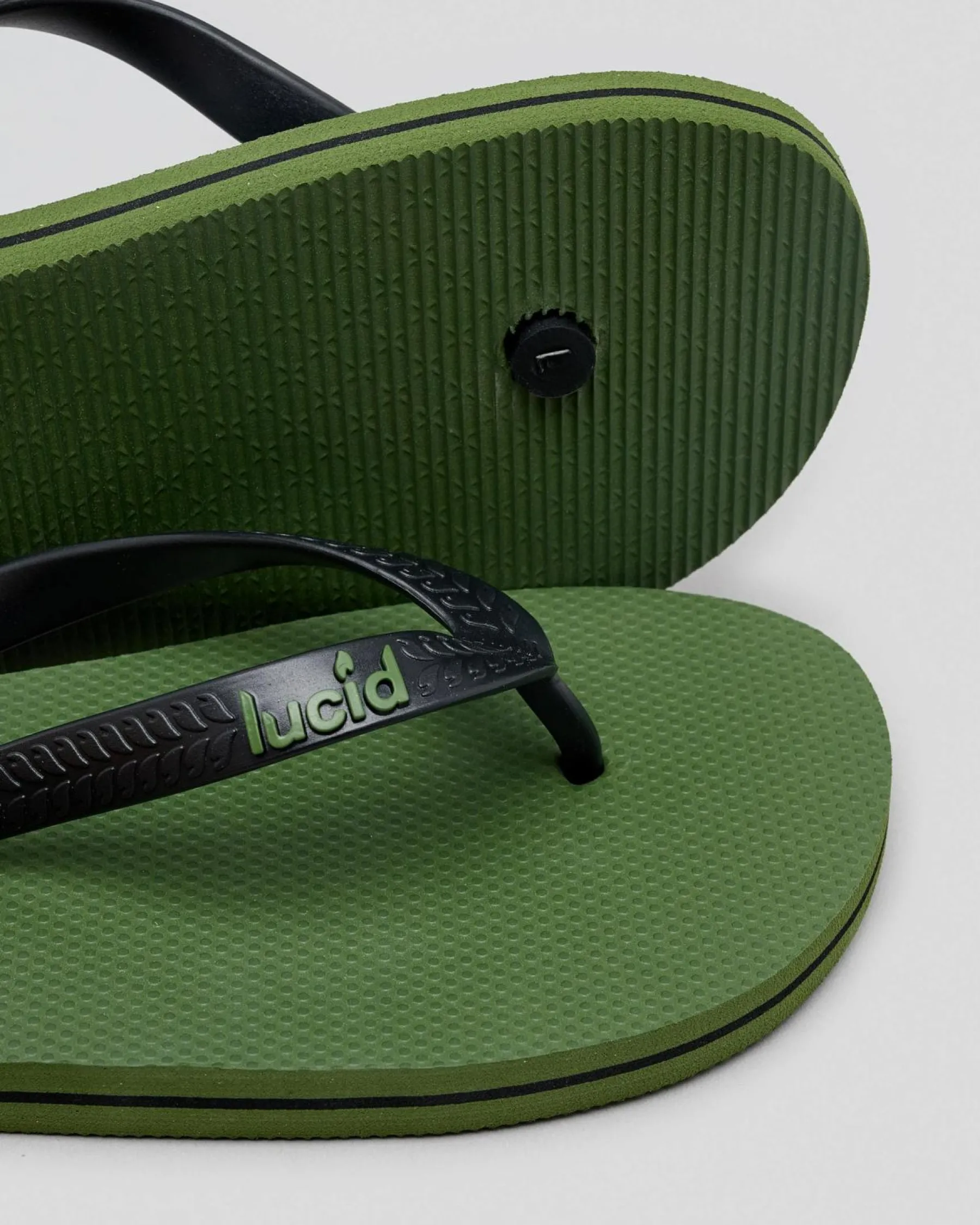 2 For Shoe Deals|Flip Flops & Sandals*Lucid Wedge Thongs Olive/black/olive