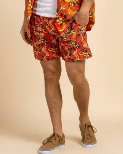 Shorts & Bottoms*Milton Mango Weekend Troppo Shorts Chilli