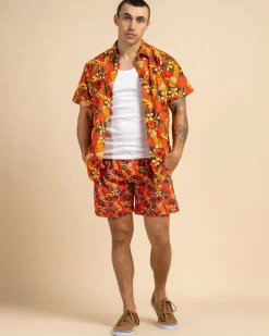 Shorts & Bottoms*Milton Mango Weekend Troppo Shorts Chilli