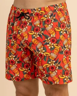 Shorts & Bottoms*Milton Mango Weekend Troppo Shorts Chilli