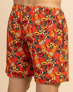 Shorts & Bottoms*Milton Mango Weekend Troppo Shorts Chilli