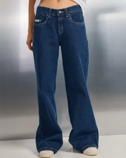 Denim|Bottoms*Rusty Wendy Wide Low Jeans Deep Sea Blue