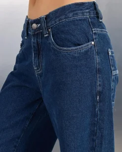 Denim|Bottoms*Rusty Wendy Wide Low Jeans Deep Sea Blue