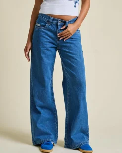 Denim|Bottoms*Rusty Wendy Wide Low Jeans Middy Blue