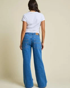 Denim|Bottoms*Rusty Wendy Wide Low Jeans Middy Blue