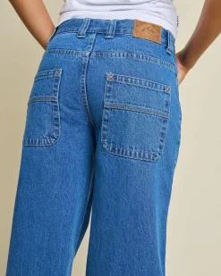 Denim|Bottoms*Rusty Wendy Wide Low Jeans Middy Blue