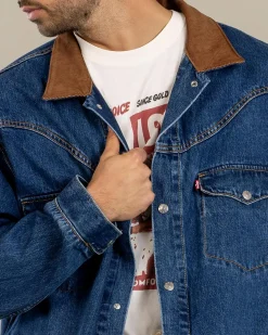 Clearance Western Shorthorn Trucker Jacket Jackets & Coats|Denim