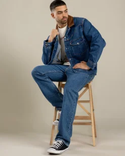 Clearance Western Shorthorn Trucker Jacket Jackets & Coats|Denim