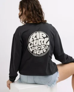 Discount Wettie Icon Long Sleeve T-Shirt Women Tops