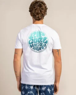Tops & T-Shirts*Rip Curl Wettie Passage Icon T-Shirt Optical White