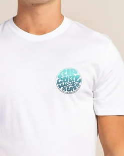 Tops & T-Shirts*Rip Curl Wettie Passage Icon T-Shirt Optical White