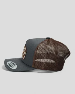 Headwear*Ringers Western Wheatbelt Wool Trucker Cap Charcoal