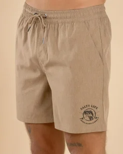 Shorts & Bottoms*Salty Life Whirlwind Elastic Waist Shorts Sand