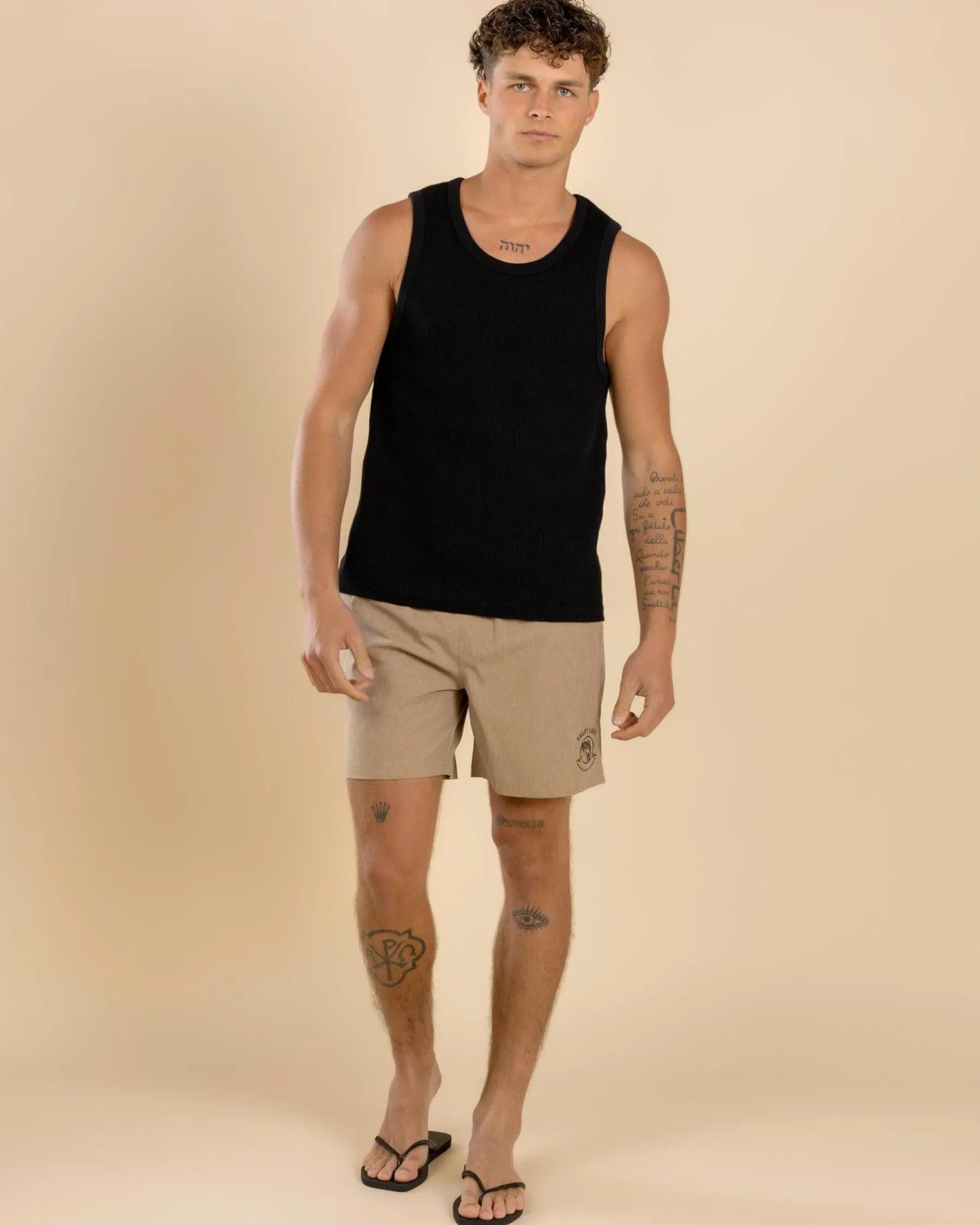Shorts & Bottoms*Salty Life Whirlwind Elastic Waist Shorts Sand