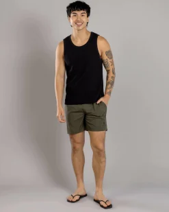 Shorts & Bottoms*Salty Life Whirlwind Elastic Waist Shorts Olive