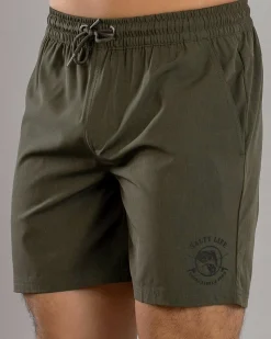 Shorts & Bottoms*Salty Life Whirlwind Elastic Waist Shorts Olive