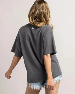 Tops*Ringers Western Wild Eyes Oversized T-Shirt Washed Black