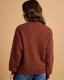 Clearance Wild Rose Knit Sweater Women Knitwear|Jumpers & Hoodies