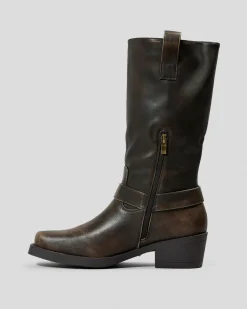 Boots*Ava And Ever Wild West Boots Washed Brown