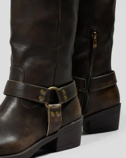 Boots*Ava And Ever Wild West Boots Washed Brown